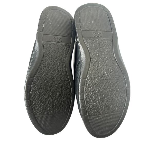 SAS Size 9.5 Black Me Too Walking Leather Comfort Walking Sneaker Work Shoe - Picture 12 of 14